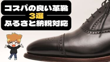 営業職が薦めるコスパの良い革靴3選【ふるさと納税で無料GETも！】